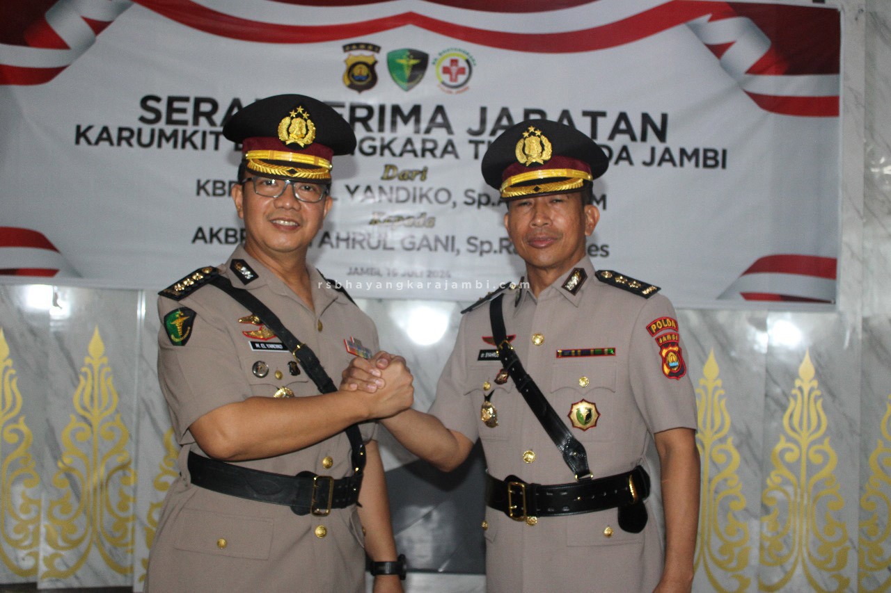 Serah Terima Jabatan Kepala Rumah Sakit Bhayangkara Tk.II Polda Jambi